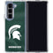 Michigan State University Green Jersey Galaxy Z Fold5 5G Clear Case
