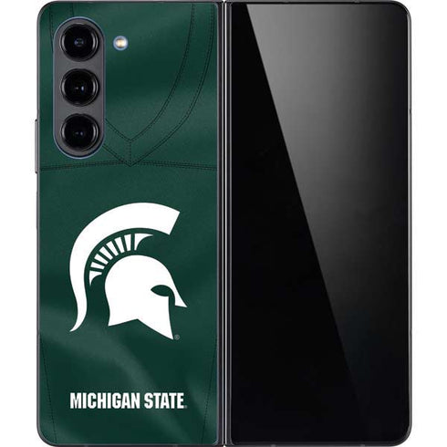 Michigan State University Green Jersey Galaxy Z Fold5 5G Skin