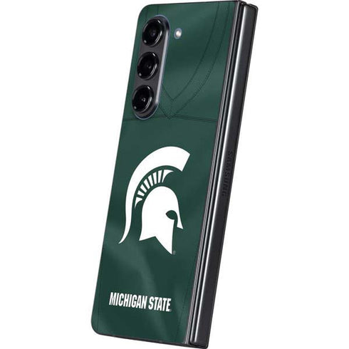 Michigan State University Green Jersey Galaxy Z Fold5 5G Skin