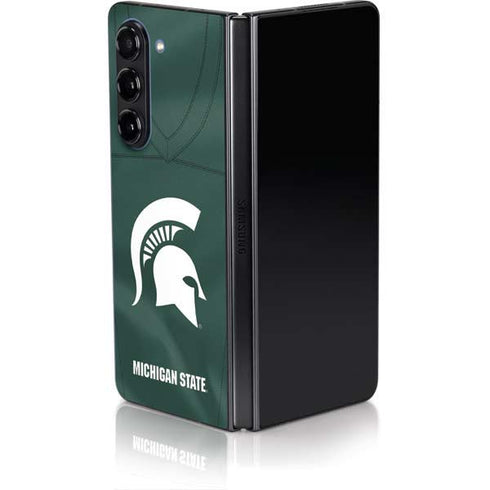 Michigan State University Green Jersey Galaxy Z Fold5 5G Skin