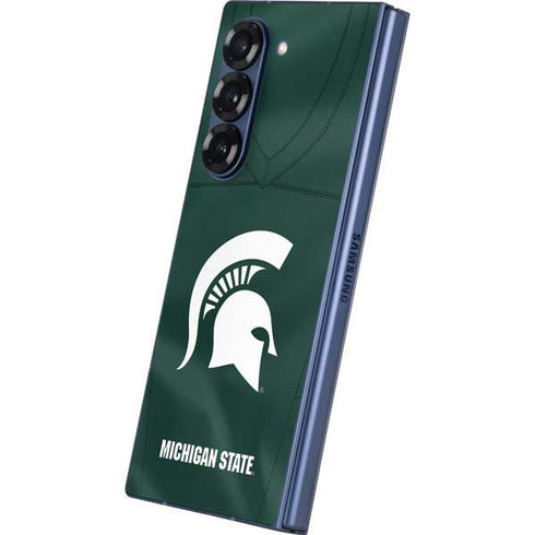 Michigan State University Green Jersey Galaxy Z Fold6 Skin