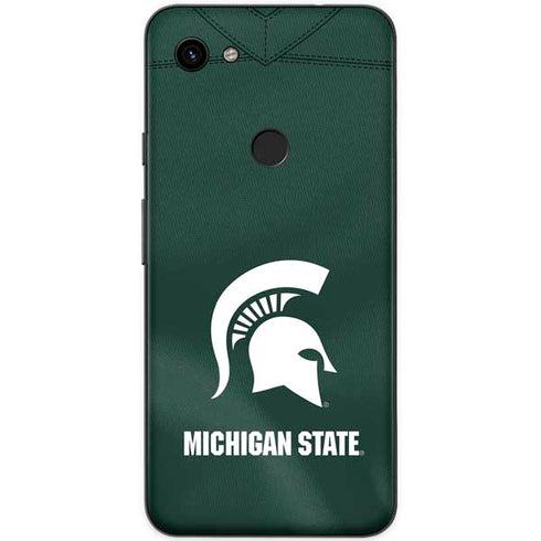 Michigan State University Green Jersey Google Pixel 3a Skin
