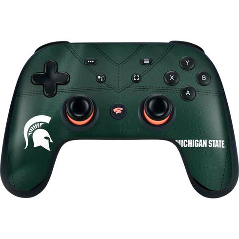 Michigan State University Green Jersey Google Stadia Controller Skin