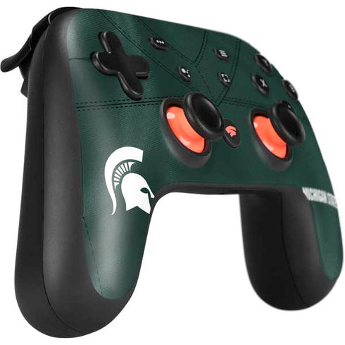 Michigan State University Green Jersey Google Stadia Controller Skin
