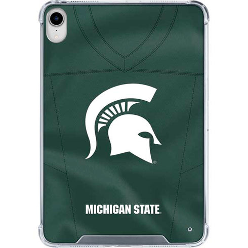 Michigan State University Green Jersey iPad 11th Gen (2025) Clear Case