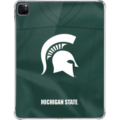 Michigan State University Green Jersey iPad Pro 11in (2024) Clear Case