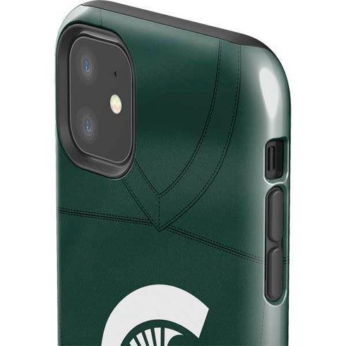Michigan State University Green Jersey iPhone 11 Impact Case