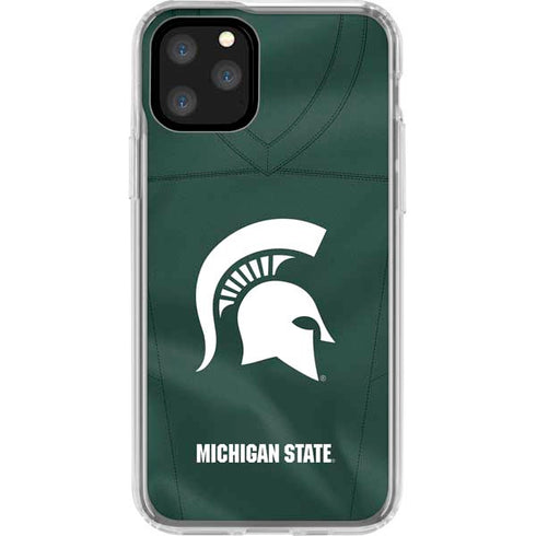 Michigan State University Green Jersey iPhone 11 Pro Clear Case