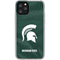 Michigan State University Green Jersey iPhone 11 Pro Clear Case