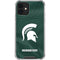 Michigan State University Green Jersey iPhone 12 Mini Clear Case