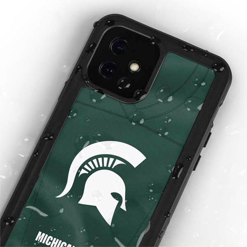 Michigan State University Green Jersey iPhone 12 Mini Waterproof Case
