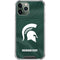 Michigan State University Green Jersey iPhone 12 Pro Clear Case