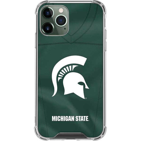 Michigan State University Green Jersey iPhone 12 Pro Max Clear Case