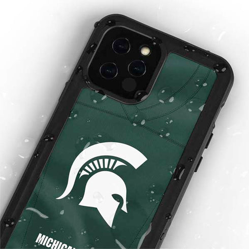 Michigan State University Green Jersey iPhone 12 Pro Max Waterproof Case