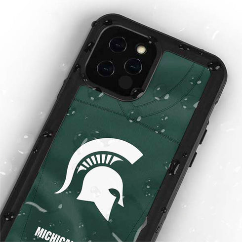 Michigan State University Green Jersey iPhone 12 Pro Waterproof Case