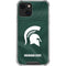 Michigan State University Green Jersey iPhone 13 Clear Case