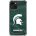 Michigan State University Green Jersey iPhone 13 Clear Case