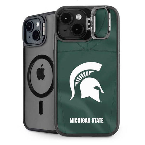 Michigan State University Green Jersey iPhone 13 Kickstand Case