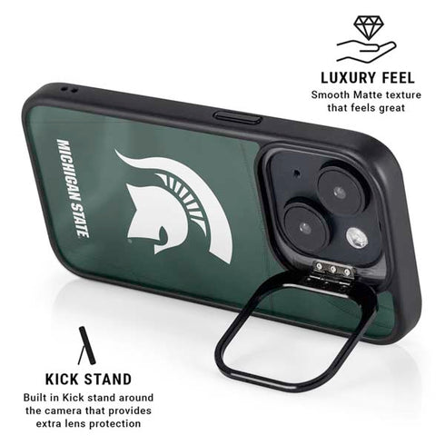 Michigan State University Green Jersey iPhone 13 Kickstand Case