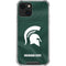 Michigan State University Green Jersey iPhone 13 Mini Clear Case