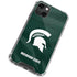 Michigan State University Green Jersey iPhone 13 Mini Clear Case
