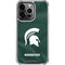 Michigan State University Green Jersey iPhone 13 Pro Clear Case
