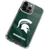 Michigan State University Green Jersey iPhone 13 Pro Clear Case