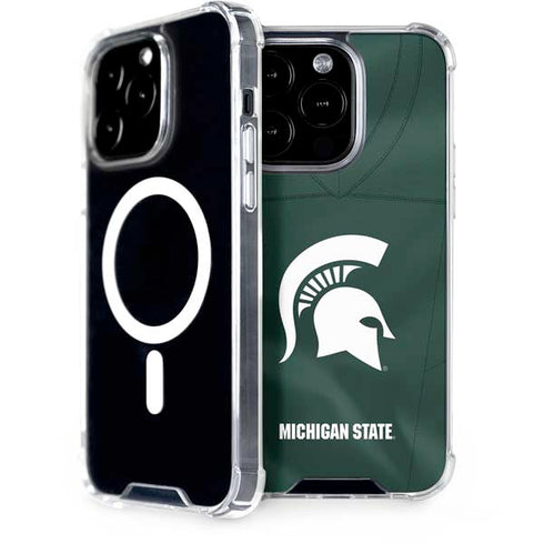 Michigan State University Green Jersey iPhone 13 Pro MagSafe Case