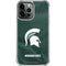 Michigan State University Green Jersey iPhone 13 Pro Max Clear Case