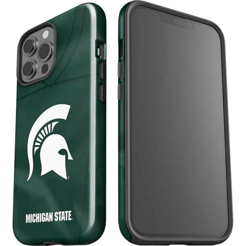 Michigan State University Green Jersey iPhone 13 Pro Max Impact Case