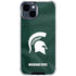 Michigan State University Green Jersey iPhone 14 Plus Clear Case