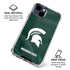 Michigan State University Green Jersey iPhone 14 Plus Clear Case