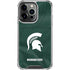 Michigan State University Green Jersey iPhone 14 Pro Clear Case