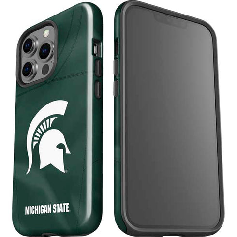 Michigan State University Green Jersey iPhone 14 Pro Impact Case