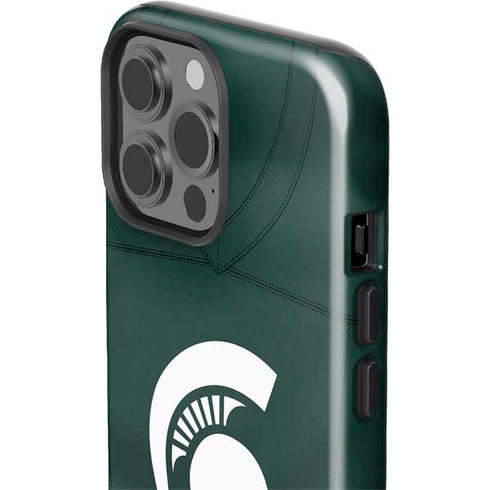 Michigan State University Green Jersey iPhone 14 Pro Max Impact Case