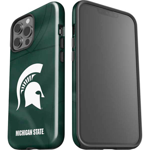 Michigan State University Green Jersey iPhone 14 Pro Max Impact Case