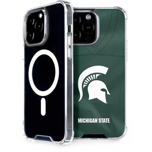 Michigan State University Green Jersey iPhone 14 Pro Max MagSafe Case