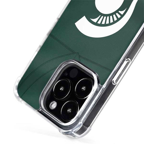 Michigan State University Green Jersey iPhone 14 Pro Max MagSafe Case