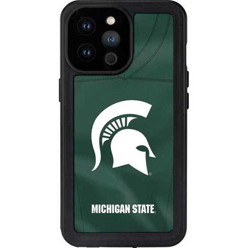 Michigan State University Green Jersey iPhone 14 Pro Max Waterproof Case