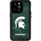 Michigan State University Green Jersey iPhone 14 Pro Waterproof Case