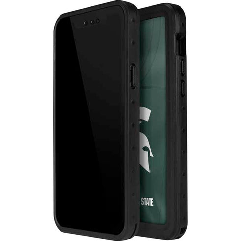 Michigan State University Green Jersey iPhone 14 Pro Waterproof Case