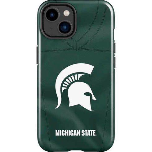 Michigan State University Green Jersey iPhone 15 Impact Case