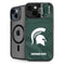 Michigan State University Green Jersey iPhone 15 Kickstand Case