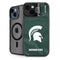 Michigan State University Green Jersey iPhone 15 Plus Kickstand Case