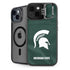 Michigan State University Green Jersey iPhone 15 Plus Kickstand Case
