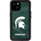 Michigan State University Green Jersey iPhone 15 Plus Waterproof Case