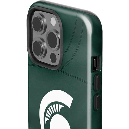 Michigan State University Green Jersey iPhone 15 Pro Impact Case