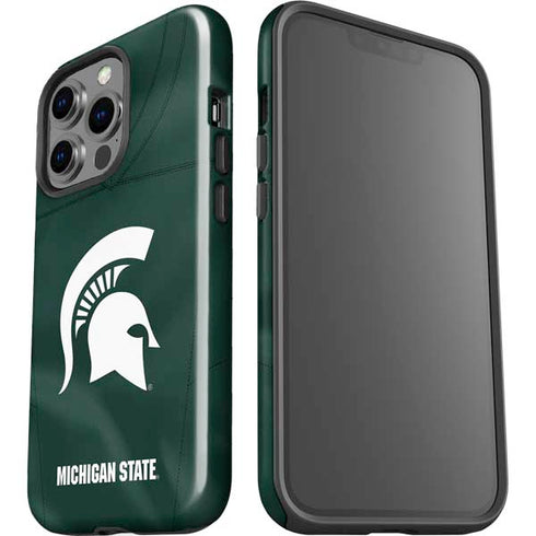 Michigan State University Green Jersey iPhone 15 Pro Impact Case