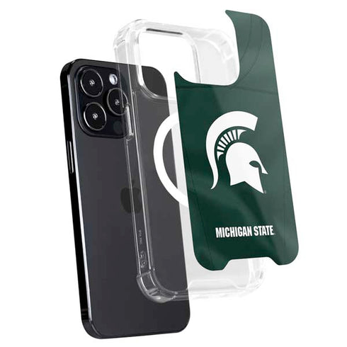 Michigan State University Green Jersey iPhone 15 Pro MagSafe Case