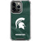 Michigan State University Green Jersey iPhone 15 Pro Max Clear Case